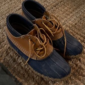 L.L. Bean Women's Brown and Navy Winter Boots